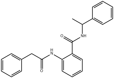 2-[(phenylacetyl)amino]-N-(1-phenylethyl)benzamide Struktur