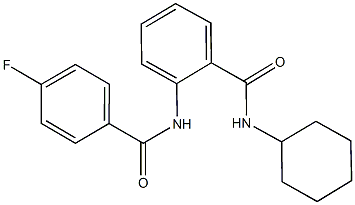 N-cyclohexyl-2-[(4-fluorobenzoyl)amino]benzamide Structure