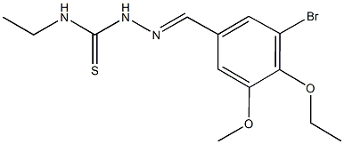 3-bromo-4-ethoxy-5-methoxybenzaldehyde N-ethylthiosemicarbazone 化学構造式