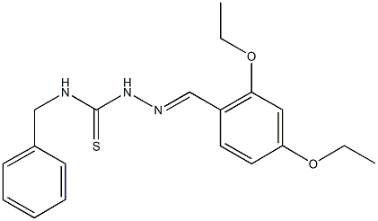 2,4-diethoxybenzaldehyde N-benzylthiosemicarbazone 结构式