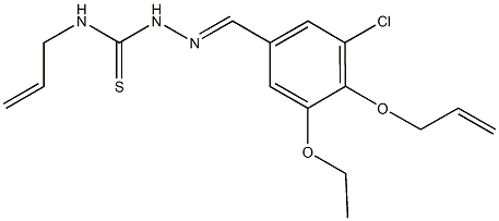 4-(allyloxy)-3-chloro-5-ethoxybenzaldehyde N-allylthiosemicarbazone,592475-04-2,结构式