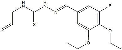 3-bromo-4,5-diethoxybenzaldehyde N-allylthiosemicarbazone Structure