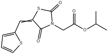 isopropyl [2,4-dioxo-5-(2-thienylmethylene)-1,3-thiazolidin-3-yl]acetate|