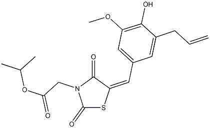 isopropyl [5-(3-allyl-4-hydroxy-5-methoxybenzylidene)-2,4-dioxo-1,3-thiazolidin-3-yl]acetate|