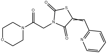 592475-73-5 3-[2-(4-morpholinyl)-2-oxoethyl]-5-(2-pyridinylmethylene)-1,3-thiazolidine-2,4-dione