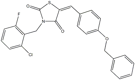 5-[4-(benzyloxy)benzylidene]-3-(2-chloro-6-fluorobenzyl)-1,3-thiazolidine-2,4-dione|