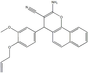 592514-26-6 4-[4-(allyloxy)-3-methoxyphenyl]-2-amino-4H-benzo[h]chromene-3-carbonitrile