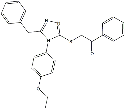 2-{[5-benzyl-4-(4-ethoxyphenyl)-4H-1,2,4-triazol-3-yl]sulfanyl}-1-phenylethanone|