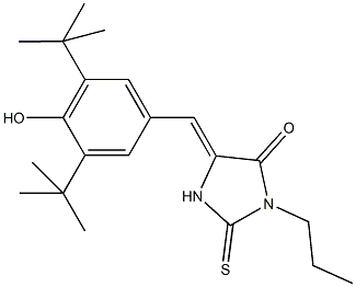 592516-79-5 5-(3,5-ditert-butyl-4-hydroxybenzylidene)-3-propyl-2-thioxo-4-imidazolidinone