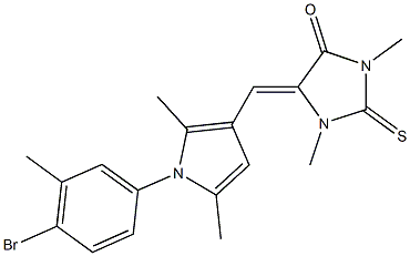 5-{[1-(4-bromo-3-methylphenyl)-2,5-dimethyl-1H-pyrrol-3-yl]methylene}-1,3-dimethyl-2-thioxo-4-imidazolidinone|