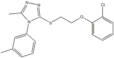 592536-77-1 3-{[2-(2-chlorophenoxy)ethyl]sulfanyl}-5-methyl-4-(3-methylphenyl)-4H-1,2,4-triazole
