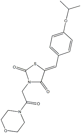 5-(4-isopropoxybenzylidene)-3-[2-(4-morpholinyl)-2-oxoethyl]-1,3-thiazolidine-2,4-dione|