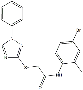 N-(4-bromo-2-methylphenyl)-2-[(1-phenyl-1H-1,2,4-triazol-3-yl)sulfanyl]acetamide|