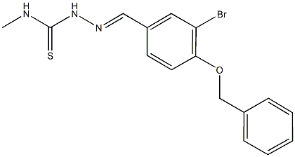 4-(benzyloxy)-3-bromobenzaldehyde N-methylthiosemicarbazone Structure