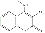 3-amino-4-(methylamino)-2H-chromen-2-one 化学構造式