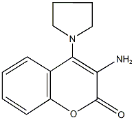 3-amino-4-(1-pyrrolidinyl)-2H-chromen-2-one|