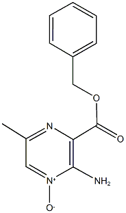 benzyl 3-amino-6-methylpyrazine-2-carboxylate 4-oxide Struktur