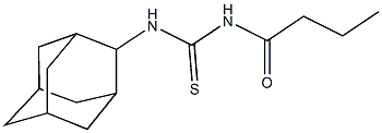 N-(2-adamantyl)-N'-butyrylthiourea Struktur