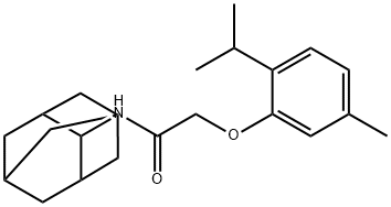 N-(2-adamantyl)-2-(2-isopropyl-5-methylphenoxy)acetamide Structure