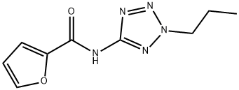 N-(2-propyl-2H-tetraazol-5-yl)-2-furamide 化学構造式