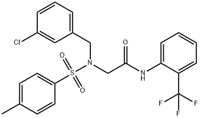 593257-42-2 2-{(3-chlorobenzyl)[(4-methylphenyl)sulfonyl]amino}-N-[2-(trifluoromethyl)phenyl]acetamide