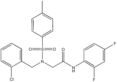 593257-54-6 2-{(2-chlorobenzyl)[(4-methylphenyl)sulfonyl]amino}-N-(2,4-difluorophenyl)acetamide