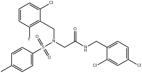 593261-57-5 2-{(2-chloro-6-fluorobenzyl)[(4-methylphenyl)sulfonyl]amino}-N-(2,4-dichlorobenzyl)acetamide