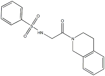 593263-61-7 N-[2-(3,4-dihydro-2(1H)-isoquinolinyl)-2-oxoethyl]benzenesulfonamide