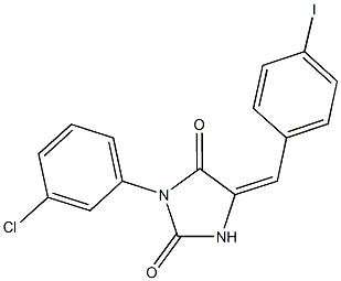 593274-51-2 3-(3-chlorophenyl)-5-(4-iodobenzylidene)-2,4-imidazolidinedione