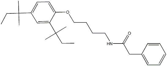 N-[4-(2,4-ditert-pentylphenoxy)butyl]-2-phenylacetamide Structure