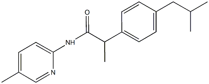 2-(4-isobutylphenyl)-N-(5-methyl-2-pyridinyl)propanamide Structure