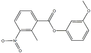 3-methoxyphenyl 3-nitro-2-methylbenzoate,59382-89-7,结构式