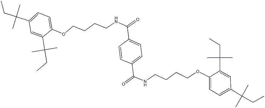 N~1~,N~4~-bis[4-(2,4-ditert-pentylphenoxy)butyl]terephthalamide Struktur