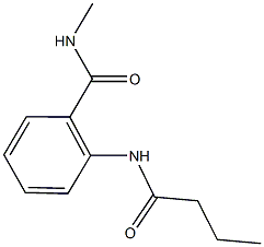 2-(butyrylamino)-N-methylbenzamide 化学構造式