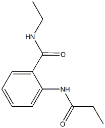 N-ethyl-2-(propionylamino)benzamide Struktur