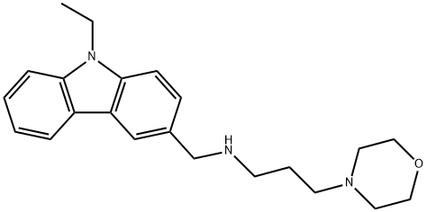 N-[(9-ethyl-9H-carbazol-3-yl)methyl]-N-[3-(4-morpholinyl)propyl]amine Structure