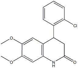 4-(2-chlorophenyl)-6,7-dimethoxy-3,4-dihydro-2(1H)-quinolinone|