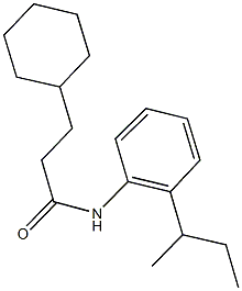 N-(2-sec-butylphenyl)-3-cyclohexylpropanamide Structure