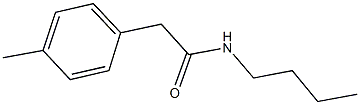 N-butyl-2-(4-methylphenyl)acetamide Struktur