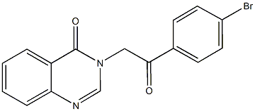 3-[2-(4-bromophenyl)-2-oxoethyl]-4(3H)-quinazolinone,60007-52-5,结构式