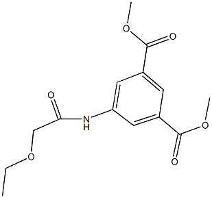 dimethyl5-[(ethoxyacetyl)amino]isophthalate Structure