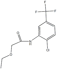 N-[2-chloro-5-(trifluoromethyl)phenyl]-2-ethoxyacetamide,600139-26-2,结构式