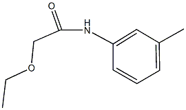 2-ethoxy-N-(3-methylphenyl)acetamide 结构式