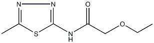 2-ethoxy-N-(5-methyl-1,3,4-thiadiazol-2-yl)acetamide Structure