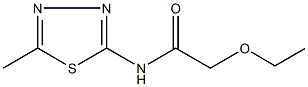 2-ethoxy-N-(5-methyl-1,3,4-thiadiazol-2-yl)acetamide|