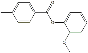 2-methoxyphenyl 4-methylbenzoate 化学構造式