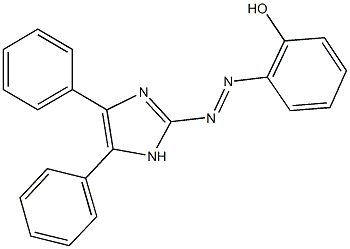 2-[(4,5-diphenyl-1H-imidazol-2-yl)diazenyl]phenol Structure