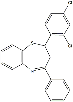 2-(2,4-dichlorophenyl)-4-phenyl-2,3-dihydro-1,5-benzothiazepine Structure