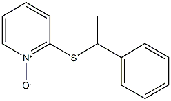 2-[(1-phenylethyl)sulfanyl]pyridine 1-oxide 化学構造式