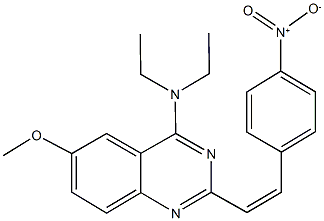 4-(diethylamino)-2-(2-{4-nitrophenyl}vinyl)-6-methoxyquinazoline,60396-00-1,结构式